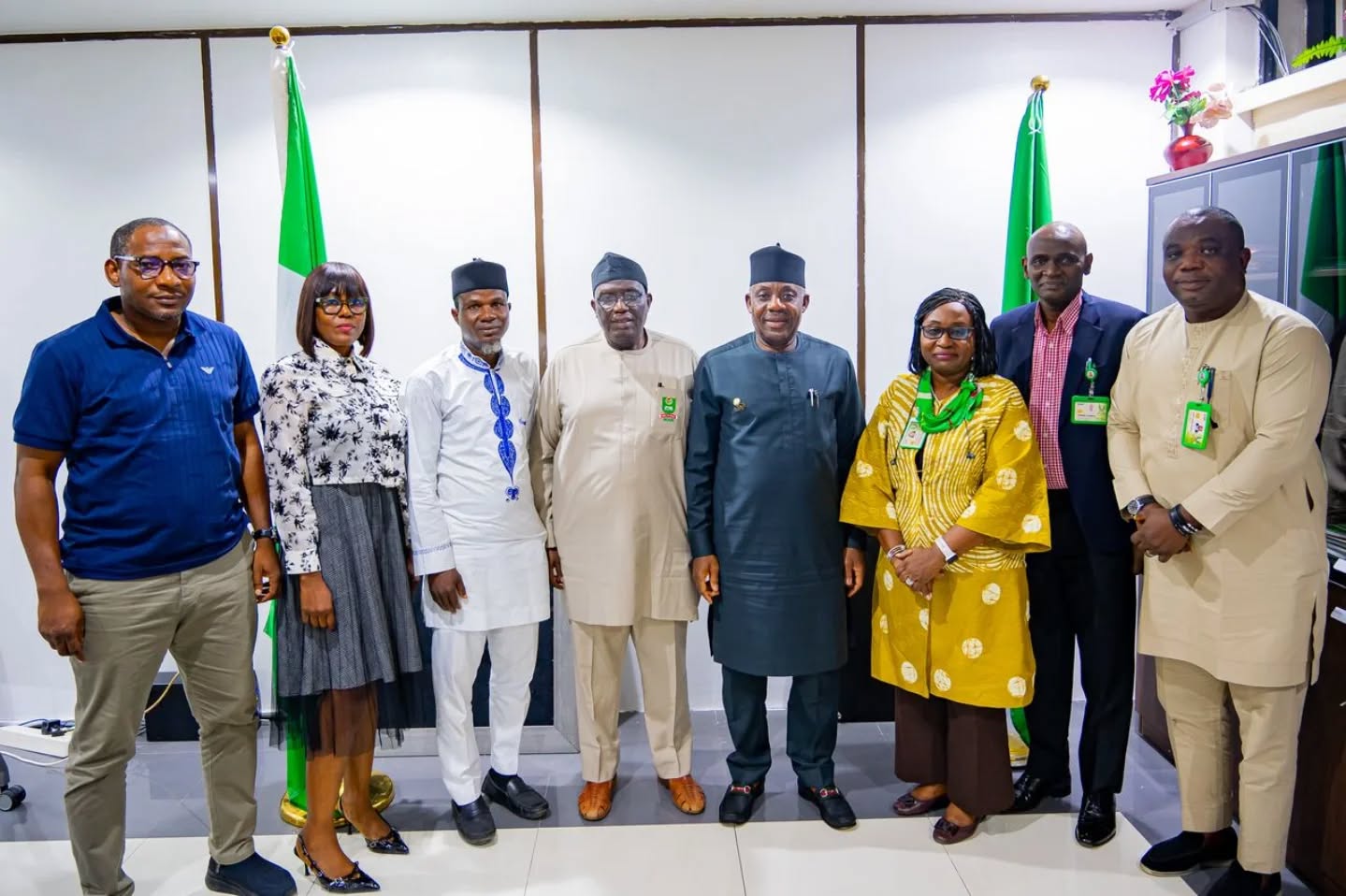 IMILI launch representatives presenting signed partnership documents